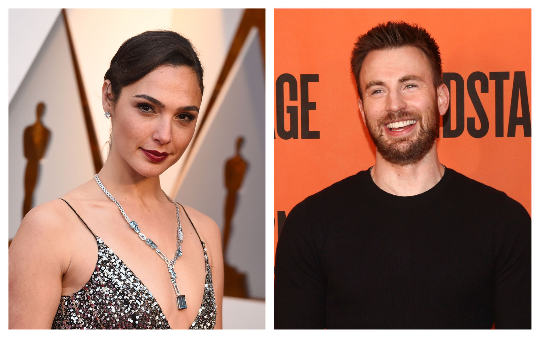 10. Gal Gadot and Chris Evans